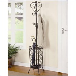 Coaster Metal Coat Rack with Umbrella Stand