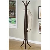 Coaster Contemporary Wood Coat Rack in Dark Wood