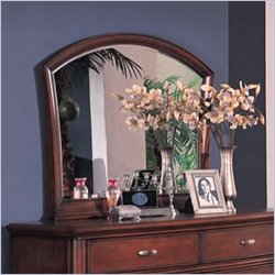Coaster Soho Landscape Mirror in Cherry Finish