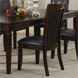 Coaster Ramona Formal Dining Room Side Chair in Walnut Finish