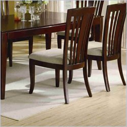 Coaster El Rey Side Chair with Slat Back in Intimate Cherry Finish