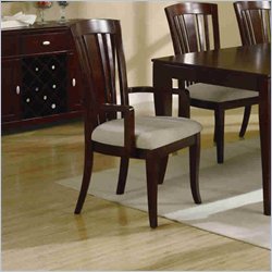 Coaster El Rey Arm Chair with Slat Back in Intimate Cherry Finish