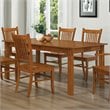 ADD TO YOUR SET: Coaster Meadowbrook Rectangular Leg Dining Table in Warm Medium Brown