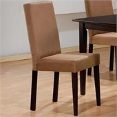 Coaster Hyde Upholstered Parson Dining Chair in Rich Dark Cappuccino