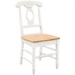 ADD TO YOUR SET: Coaster Damen Napoleon Dining Side Chair in White and Natural