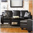 ADD TO YOUR SET: Coaster Java Contemporary Sofa in Rich Black Bonded Leather
