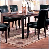 Coaster Soho Oval Dining Table with 18-inch Leaf in Cherry Finish
