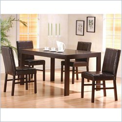 Coaster Shoemaker 5 Piece Dining Set in Deep Cappuccino