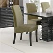 ADD TO YOUR SET: Coaster Stanton Rich Black Side Chair with Sleek Green Material