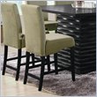 ADD TO YOUR SET: Coaster Stanton 24 Inch Bar Stool with Sleek Green Material