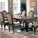 Coaster Saint Charles Dining Table with Double Pedestal in Deep Brown Finish