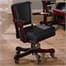 Coaster Mitchell Upholsted Arm Game Chair with Casters in Cherry