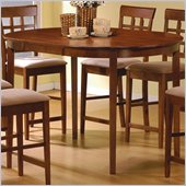 Coaster Hyde Oval Counter Height Dining Table in Walnut Finish