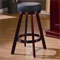 Coaster Mitchell Upholsted Bar Stool in Cherry Finish