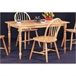 ADD TO YOUR SET: Coaster Damen Rectangle Leg Dining Table in Warm Natural Wood Finish