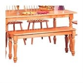 Coaster Damen Traditional Wood Dining Bench in Warm Natural Wood Finish