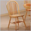 ADD TO YOUR SET: Coaster Damen Arrow Back Windsor Side Chair in Warm Natural Wood Finish