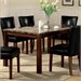 Coaster Telegraph Marble Top Rectangular Dining Table in Brown