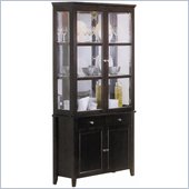 Coaster Springs Contemporary Slim China Cabinet in Cappuccino Finish