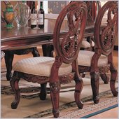 Coaster Nottingham Carved Side Chair with Cabriole Legs in Rich Brown