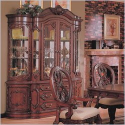 Coaster Nottingham Dining Buffet & Hutch Cabinet in Rich Brown Finish