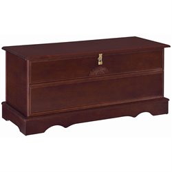 Coaster Cedar Chest with Locking Lid in Cherry