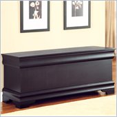 Coaster Louis Philippe Style Cedar Chest in Black Finish