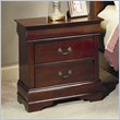 ADD TO YOUR SET: Coaster Saint Laurent 2 Drawer Nightstand in Cherry Finish