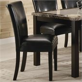 Coaster Carter Upholstered Dining Side Chair in Black
