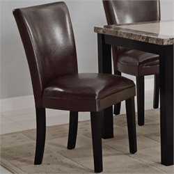 Coaster Carter Upholstered Dining Side Chair in Brown