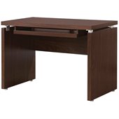 Coaster Peel Computer Desk with Keyboard Tray in Medium Brown Finish