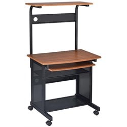 Coaster Desks Casual Computer Unit with Storage and Casters