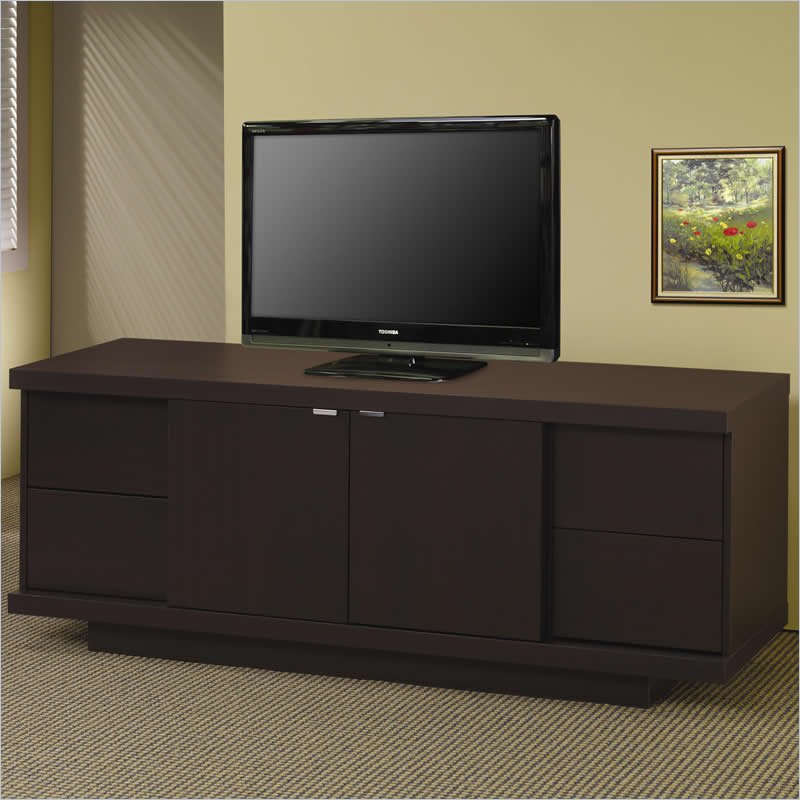 Coaster TV Stands Contemporary Media Console with Drawers and Shelves