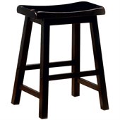 Coaster 24 Inch Wooden Bar Stool in Black