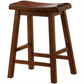 Coaster 24 Inch Wooden Bar Stool in Walnut