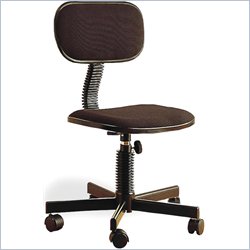 Coaster Office Chairs Casual Fabric Office Task Chair in Black