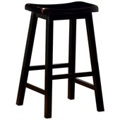 Coaster 29 Inch Wooden Bar Stool in Black