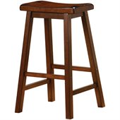 Coaster 29 Inch Wooden Bar Stool in Walnut