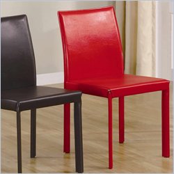 Coaster Dining Side Chair in Red
