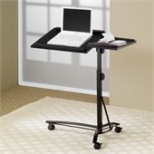 Coaster Desks Laptop Computer Stand w/ Adjustable Swivel Top & Casters