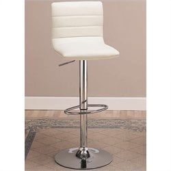 Coaster 29 Inch White Adjustable Bar Chair