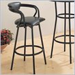 ADD TO YOUR SET: Coaster Dixie Upholstered Bar Stool in Black