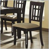 Coaster Baldwin Upholstered Dining Side Chair in Cappuccino