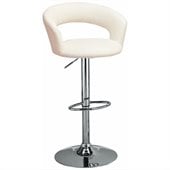 Coaster 29 Inch White Adjustable Bar Chair 
