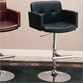 Coaster 29 Inch Black Adjustable Bar Chair