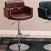 Coaster 29 Inch Brown Adjustable Bar Chair  
