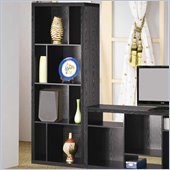 Coaster Bookcases Contemporary Asymmetrical Bookcase in Black