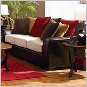 Coaster Lily Contemporary Sofa w/ Loose Pillow Back in Assorted Colors