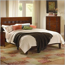 Coaster Resin Panel Bed in Medium Brown Finish-King