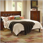 Coaster Resin Panel Bed in Medium Brown Finish